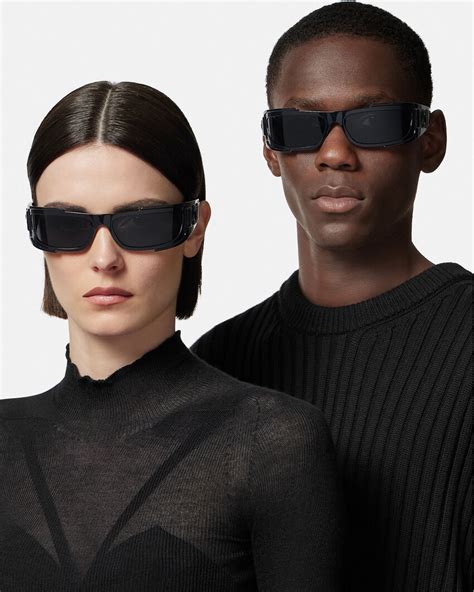 versace medusa metal shield sunglasses|Versace glasses unisex.